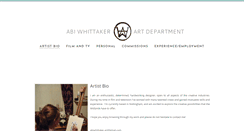 Desktop Screenshot of abiwhittaker.com